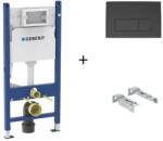 Geberit Set rezervor wc incastrat cu set fixare si clapeta negru mat Geberit Duofix Delta (GeberitDelta50NegruMat) - neakaisa