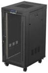 Lanberg Carcasa server LANBERG Cabinet metalic Lanberg Rack Stojaca 19" 24U 600x800, cu usi din sticla, negru (FF01-6824-12BL)