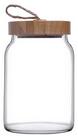 Pasabahce 43583 Woody Tároló üveg, bambusz tetővel, 860ml (43583)