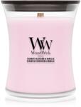 WoodWick Cherry Blossom & Vanilla lumânare parfumată cu fitil din lemn 275 g