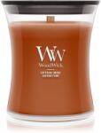 WoodWick Saffron Smoke lumânare parfumată cu fitil din lemn 275 g