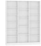 HOMCOM Bibliotecă cu Polițe Reglabile și Sistem Anti-Răsturnare din PAL, 149 x 23, 6 x 188 cm, Albă | Aosom Romania (836-730V00WT) Biblioteca
