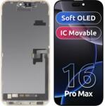 Jumper LCD Display Module MP for Apple iPhone 16 Pro Max, Soft OLED FHD IC Movable Version, Aftermarket, Black