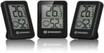 Bresser Termometru Hygrometru Bresser Set 3 Piese, Digital, Negru, Cu Indicator Smiley (20265650)