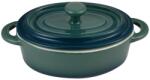 Bergner Set 4 Mini Tigai Ceramice Bergner cu Capac Verde, Rezistente la Cuptor (59337677)