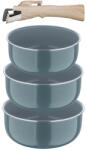 Bergner Set 4 Oale Bergner din Aluminiu cu Maner Detasabil, Inductie, Verde (98444704)