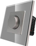 Luxion Intrerupator cu Variator Mecanic LUXION cu Rama din Sticla Gri (LX-MP-DM01GF-GY)