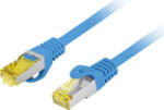 Lanberg Cablu retea Lanberg CAT6a Patch Cable S/FTP 0.25 m LZSH Blue (pcf6a-10cu-0025-b)