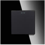 Luxion Intrerupator Simplu Cap Cruce Mecanic LUXION cu Rama din Sticla Negru (LX-MP003GF-B)