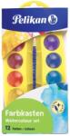 Pelikan Acuarele junior set 12 culori cu pensula Pelikan 701242