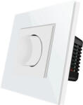 Luxion Intrerupator cu Variator Mecanic LUXION cu Rama din Sticla Alb (LX-MP-DM01GF-W)
