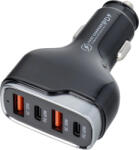  Incarcator auto 2x USB QC 3.0 + 2x Type C PD CC53-2A2C (Total 120W) (cc53-2a2c)