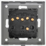 Luxion Intrerupator Triplu Mecanic LUXION cu Rama din Sticla Alb (LX-MP006GF-W)