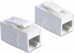Delock Cupla modulara RJ45 cu PoE Cat. 6A UTP M-M Alb Delock 86299 (86299)