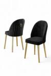 Hanah Home szék szett (2 darab) Black Gold Mara - fekete, arany