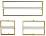  Hanah Home Fali polc WhiteGold Yeso - Fehér arany (8684282506782)