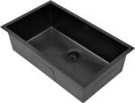 Ruvetti Stelio chiuveta din otel 74x44 cm negru 5001S_PVD_BL80_P (5001SPVDBL80P) Chiuveta