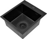 Ruvetti Masivo chiuveta din otel 50x40 cm negru 5002M_PVD_BL40_W (5002MPVDBL40W) Chiuveta