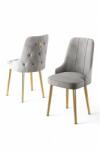 Hanah Home szék szett (2 darabos) Newa - Szürke, Arany