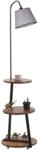 Opviq Floor Lamp Walnut Black Grey 8743-4