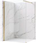 Rea Flexi 120 cm Walk-in zuhanyfal transparent üveggel, szálcsiszolt arany KPL-K99260 (KPL-K99260)