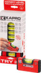 Kapro Vízmérték, Kapro 246 Mini, piros, 10 cm, 1 libella, műanyag, lengéscsillapító gumiszél (TC2160210)
