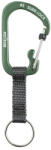 Nite Ize SlideLock Key Ring Aluminum Culoare: olive (CSLAW3-08-R6)