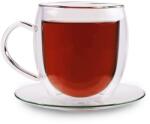Feelino Ivópohár, 400 ml, Duplafalú, Kiváló minőségű boroszilikát üveg, Egyedi (20201400B) (20201400B)