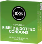EXS Condoms Ribbed & Dotted - оребрен, с точки презерватив (48 бр. ) - lovesexshop