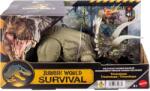 Mattel Figurina articulata, Jurassic World Survival, Wild Roar, Triceratops JKL81 Figurina