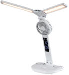 Rábalux Novilo fehér asztali ventilátoros LED lámpa 7W 420Lm fényerőszabályzóval 74030 (74030)
