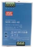 Hikvision Sursa de alimentare industriala Hikvision NDR-480-48, tensiune DC 48V, putere nominala 480W, curent 10A, interval reglare 48-55V, protectie la supratensiune si supratemperatura, montaj pe sina DIN (ND