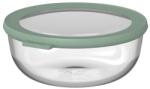 Mepal Cirqula üvegtároló fedővel - 1200 ml - Nordic Sage - sütőbe, mikrohullámú sütőbe, fagyasztóba és mosogatógépbe is alkalmas - 550°C-ig