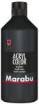 Marabu Acryl Color akril festék - fekete, 500 ml - vizes bázisú, gyorsan száradó, vízálló, ecsettel és szivaccsal felhordható, vászonra, pap