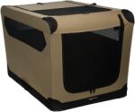 Amazon Basics Puha Összecsukható Kutya Ketrec, 91 x 61 x 61 cm, Világosbarna, Nagy Méretű Kutyákhoz