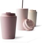 MAMEIDO termosz utazóbögre, rozsdamentes acél, szivárgásmentes - Powder Blush - 350 ml