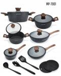 Masterpan Edénykészlet Masterpan Fekete Márvány Forest Line 15 db-os+KONYHAI Eszközök (MP-7001)