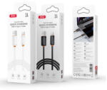 XO NB302 USB kábel, USB-A - USB-C, (1 méter 3A), fehér