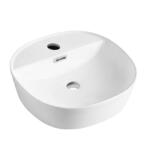 Mereo Mereo, Mereo Pultra helyezhető mosdó túlfolyóval, Lota, 400x400x150 mm, négyzet alakú, kerámia, MER-UC404015S (MER-UC404015S)