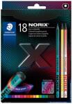 STAEDTLER Creioane colorate semirotunde STAEDTLER Norix, 18 buc/set