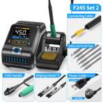 FNIRSI Statie de lipit digitala FNIRSI DWS-200 F245 H, 200W, temperatura reglabila 100-450 grade, 6 varfuri (SLD-STDG-DWS200/F245H-FNR)