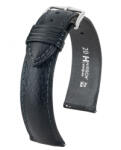 Hirsch Camelgrain Fekete óraszíj - 19mm / L -120/80mm