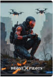 Lastva Füzet, LASTVA Drone Pilots-D2, A5, 52 lapos, vonalas (FLDP2A552V)
