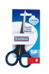 DONAU Olló, irodai, 14 cm, DONAU ˝Soft Grip˝, fekete-kék