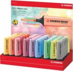 STABILO Szövegkiemelő display, 2-5 mm, STABILO ˝BOSS Pastel˝, vegyes pasztell színek