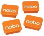 Nobo Mágnesek fehértáblához 4 db, NOBO narancs