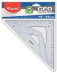 Maped Háromszög vonalzó, műanyag, 45°, 17 cm, MAPED ˝Geometric˝