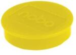 Nobo Mágneskorong, erős, 38 mm, 10 db, NOBO, sárga