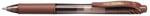 Pentel Zseléstoll, 0, 35 mm, nyomógombos, PENTEL ˝EnerGelX BL107˝, barna