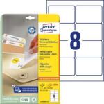 Avery-Zweckform Etikett, univerzális, eltávolítható, 96x63, 5 mm, AVERY ZWECKFORM, 240 etikett/csomag